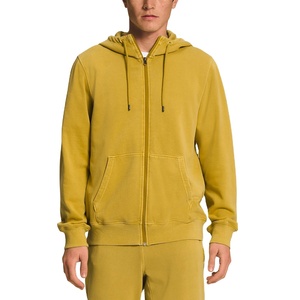 2025เสื้อฮู้ดผ้าฝ้ายบุขนแกะหนาอบอุ่นมีกระเป๋าซิปสีทึบออกแบบได้ตามต้องการสำหรับฤดูหนาว - Product Image 1