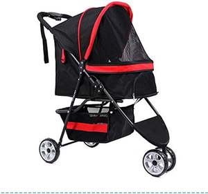 Marco de acero resistente al agua, diseño de tela resistente, cochecito duradero para mascotas, comodidad, cochecito mediano para gatos, con estructura de acero resistente al agua - Product Image 6