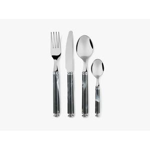 Ensemble de couverts en acier inoxydable avec poignée à moitié plate Design Couverts de luxe de haute qualité pour restaurant, mariage, maison et hôtel - Product Image 5