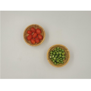 High Quality Eco-Friendly <b>Bamboo</b> <b>Bowl</b> Natural Minimalist Wood Handicraft Vietnam D9H4 cm Camping OEM/ODM Huhipro - Product Image 1