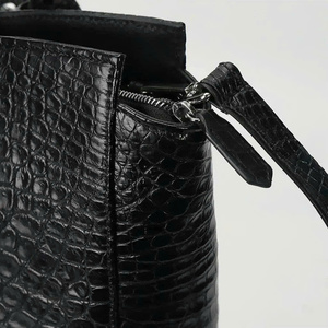 Sac à main de luxe pour femme en cuir de crocodile véritable 2025, taille 35x27x11cm, sac en cuir véritable de créateur personnalisé avec deux poignées - Product Image 2