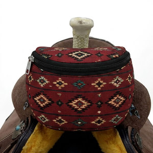 Sac de selle professionnel portable en polyester, motif nature personnalisé, impression par sublimation, pour l'équitation et le rangement en randonnée - Product Image 1