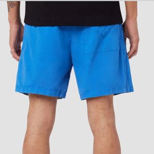 Pantalones cortos azules con cordón para hombre-Pantalones cortos atléticos ligeros con cintura ajustable, perfectos para correr - Product Image 6