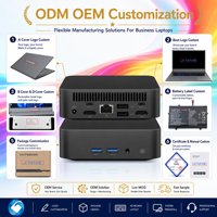Mini PC Intel N95 Windows 11, 8/16/32 Go de RAM DDR4 en option et SSD NGFF, boîtier en plastique, ports USB, RJ45, ordinateur de bureau professionnel