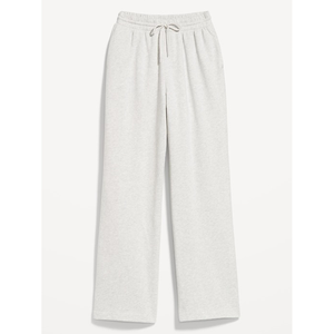 กางเกงสเวตเตอร์ขากว้างเอวสูงสำหรับผู้หญิงกางเกงทรงหลวมขาตรงแบบปรับแต่งได้ - Product Image 5