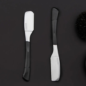 Maquinilla de afeitar profesional para Barba y peluquero | Mango fijo de borde recto con logotipo personalizado Medify International 2017 - Product Image 6