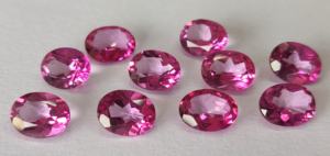 Topaze Rose Naturelle Ovale Facette Qualité Supérieure 6x8mm Qualité Supérieure-Topaze Rose Ovale Facette Qualité Supérieure - Product Image 5