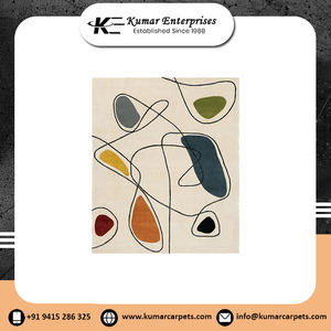 Personnalisable 100% laine soie grand luxe boucle motif tapis épais en peluche salle à manger voiture tapis de prière haute qualité ensemble moderne - Product Image 2