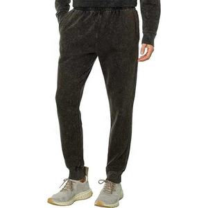 Pantalones de chándal de lavado ácido para hombre, pantalones de chándal de algodón Vintage de alta calidad, Material de algodón 100% de cintura media personalizable - Product Image 4