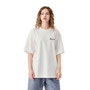 เสื้อยืดคอตตอนคุณภาพสูง เนื้อผ้านุ่ม ระบายอากาศดี คอกลม สวมใส่สบาย เหมาะสำหรับใส่ทุกวัน สตรีทแวร์ รับสกรีนโลโก้ - Product Image 1
