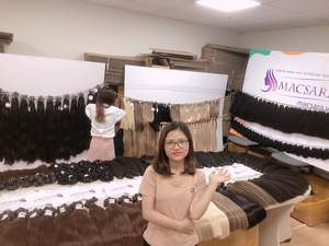 Venta al por mayor calidad de lujo recta doble dibujado Calidad máquina de extensión de cabello trama brasileña extensión de cabello humano - Product Image 2