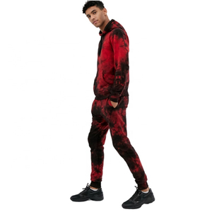 OEM Wholesale Cotton Unisex Solid Color Plain <b>Tie</b> <b>Dye</b> Tracksuit <b>Set</b> Jogging Suit Hoodie Men Sweatsuit Wholesale Jogging Wear - Product Image 2