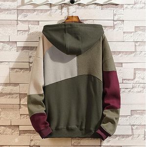 เสื้อฮู้ดผู้ชายผ้าฝ้ายผสมโพลีเอสเตอร์แบบมีซิป มีฮู้ด สีพื้น สำหรับฤดูหนาว ผลิตโดยผู้ผลิตมืออาชีพ สินค้าใหม่ล่าสุด - Product Image 2