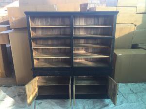 Armoire de cuisine en bois de manguier massif, marque chêne indien, design moderne, finition bicolore, meubles artisanaux, modèle IOD327 - Product Image 4