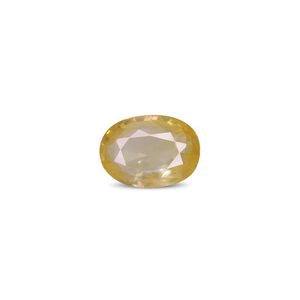 Zafiro Amarillo Natural - 8.92 Quilates, Corte Ovalado Facetado, Variedad de Color Peridoto, Formas de Piedras Preciosas, Incluyendo Marquesa y Alejandrita - Product Image 1
