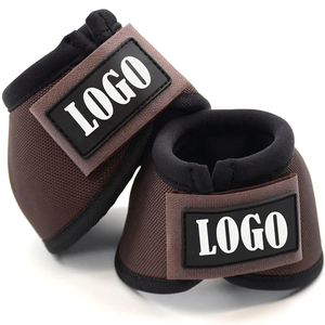 รองเท้าบูททรงกระดิ่งสำหรับม้าสวมใส่สบายมีสายจูงแบบไม่เลี้ยว - Product Image 2