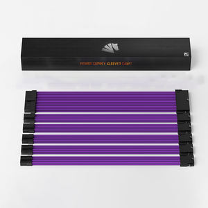 16AWG 24针 ATX /8 (4+4) 针 EPS CPU 电缆 /8 (6+<span class=keywords><strong>2</strong></span>) 针 PCI-E GPU 电源线 定制套管式电脑组装线 CE ROHS FCC 认证 - Product Image 1