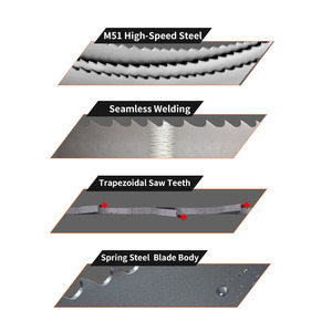 M51バイメタル<span class=keywords><strong>Bandsaw</strong></span>ブレード金属アルミニウムステンレス鋼木材切断-カスタマイズされたOEMサポート - Product Image 2