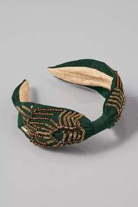 Beautiful Stylish Beaded Floral Embroidery <b>Hair</b> <b>Band</b> New Design Premium Fashionable Look for <b>Girls</b> High Quality Weddings - Product Image 2