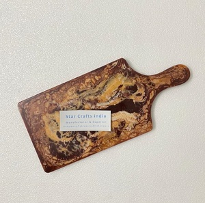 Tabla de queso de resina, tabla para servir, mezcla de gava de resina rosa, tabla para servir, tabla de cortar, tabla de cortar, arte de resina - Product Image 3