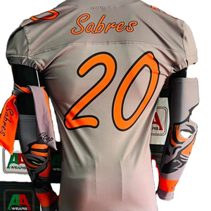 Camiseta de Fútbol Americano, Camiseta de Fanático, Sublimación, Bordado, Talla Grande, 7v7, Bandera, Foto Real, Fábrica de Pakistán, Deportes - Product Image 1