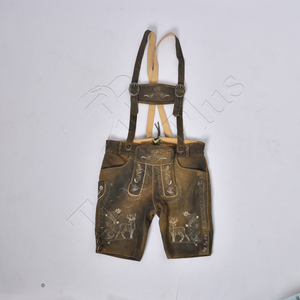 Nouveautés 2025 Élégant Hommes Chaud Traditionnel Bavarois Shorts Lederhosen Couleur Personnalisée Style Allemand Motif Solide - Product Image 1