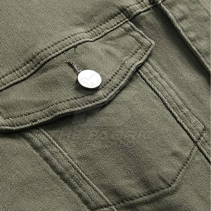 Veste en jean d'hiver pour homme de haute qualité, 100% coton, écologique et coupe-vent, style décontracté, coupe moderne - Product Image 4