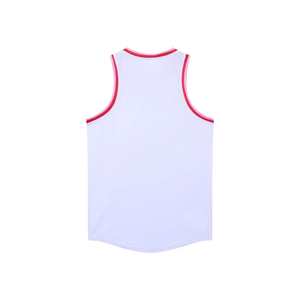 ชุดบาสเก็ตบอลแบบไม่มีแขน ผลิตตามสั่ง พิมพ์ลายได้ตามต้องการ สวมใส่สบาย ระบายอากาศได้ดี ผลิตจากโพลีเอสเตอร์ 100% ออกแบบฟรี พร้อมโลโก้ทีม - Product Image 5