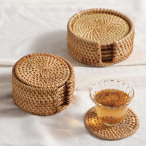 Sous-verre classique en osier, artisanal, écologique, pour la maison, le café, le restaurant, qualité d'exportation, fabriqué au Vietnam - Product Image 5