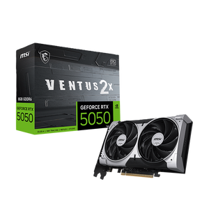 M S I Ge Force R T X 5050 8G VENTUS 2X OC G r a p h i c s C a r d GDDR6 N-Vidia GPU para PC de juegos - Product Image 1