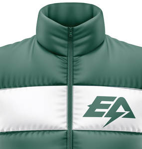 Blouson d'hiver sans manches pour homme, 100 % polyester lavable, haute qualité, style universitaire, matelassé, respirant, coupe-vent et léger - Product Image 4