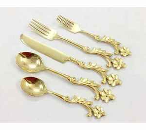 Belle conception unique prix de gros hôtel fourchette cuillère couteau restaurant couverts couverts en acier inoxydable argent ensemble d'argenterie - Product Image 6