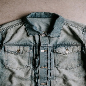 Chaqueta de Mezclilla Vintage Casual de Invierno para Hombre, Personalizada, con Botones, Estilo Stone Wash, OEM, Streetwear - Product Image 1