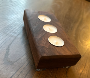 ที่วางเทียนไม้ทรงสี่เหลี่ยมผืนผ้าสไตล์มินิมอลสำหรับอพาร์ทเมนต์ร่วมสมัย พื้นที่ลอฟท์ และการตกแต่งในเมือง - Product Image 4