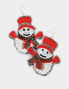 2024 nouveau mignon flocon de neige arbre vacances acrylique noël boucles d'oreilles géométrique hiver bijoux cadeau accessoires décorations pour la fête - Product Image 1