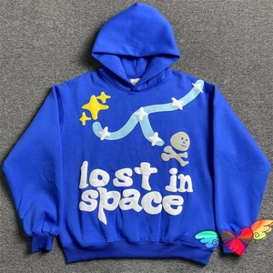 Sudaderas con capucha para hombre con estampado personalizado de Hip Hop, jersey de lana gruesa, ropa de calle recortada, sudaderas con capucha para hombre y mujer - Product Image 1