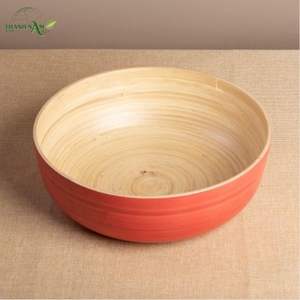 Tazón de Bambú en Espiral Hecho a Mano, Ligero, Ecológico, Tazón Decorativo y para Servir de Bambú Natural para el Hogar - Product Image 6