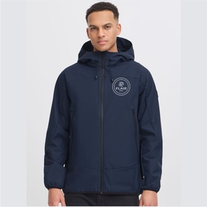 Veste Softshell d'hiver pour homme, coupe-vent, imperméable, respirante, style streetwear, avec logo brodé sur le devant - Product Image 1