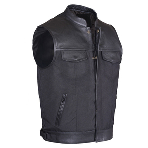 Hight Quality <b>Men</b> Stylish New Design Club Cow Hide Genuine Leather <b>Vest</b> Motorbike Leather <b>Vest</b> Custom Motorcycle Leather <b>Vest</b> - Product Image 1