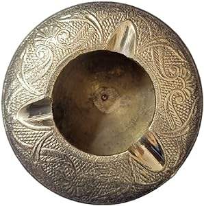 ถาดเขี่ยบุหรี่ผนังสองชั้นขนาดเล็กแบบพกพาสแตนเลสและไม้สำหรับจัดเก็บบุหรี่ในบ้าน - Product Image 4