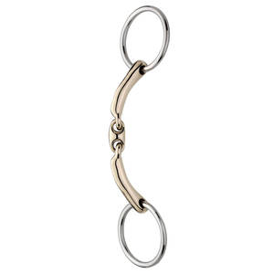 Broca de anillo suelto articulada Mullen, broca de filete de caballo de acero inoxidable, tachuela ecuestre, equipo de entrenamiento y equitación para caballos - Product Image 6