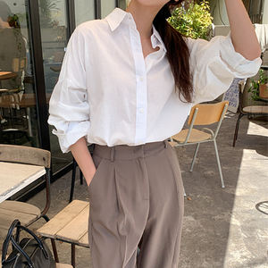 Bien fait vente chaude décontracté quotidien porter bonne qualité coupe ample chemise vêtements Earls coupe ample couleur chemise - Product Image 1