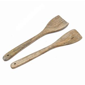 Dernier ensemble de cuillères de service imprimées en bois de mangue de créateur, ustensiles artisanaux pour cuisiner et servir - Product Image 3