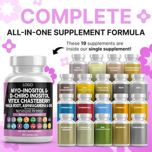 Nuovo Vitex <span class=keywords><strong>Chasteberry</strong></span> Lron acido folico DlM zinco mio-lnositolo rapporto vitamine prenatali capsule per le donne integratore di fertilità - Product Image 2