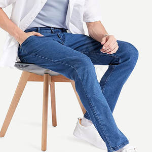 Pantalon en jean de qualité supérieure au design simple, basique pour le bureau et le style décontracté - Product Image 3