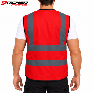 Chaleco de Seguridad Reflectante al por Mayor con Cremallera para Importadores de Ropa de Trabajo y Cadenas de Minoristas - Product Image 2