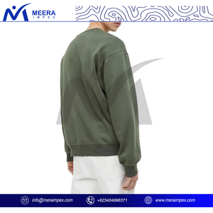 เสื้อสเวตเตอร์ผ้าฝ้ายออร์แกนิกสำหรับผู้ชายเป็นมิตรกับสิ่งแวดล้อมผ้าเนื้อนุ่มยั่งยืนและไม่ทำให้เกิดอาการแพ้ง่ายสำหรับนักช้อปที่ใส่ใจสิ่งแวดล้อม - Product Image 4