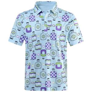 Camiseta Polo Rendimiento Sublimación Deportes Suave Absorbe la humedad Ajuste Camiseta de golf Polos para hombre Tela ligera de verano - Product Image 3