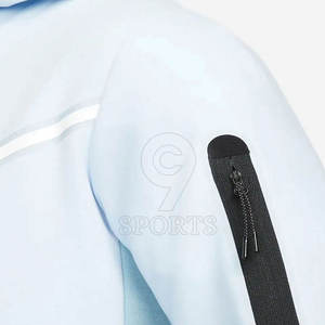 Ensemble de vêtements de sport deux pièces avec logo personnalisé pour hommes, vêtements de sport à capuche et de jogging OEM ODM, vente en gros - Product Image 5