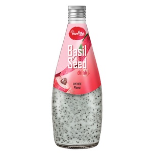 Bebida de semilla de albahaca Interfresh de Vietnam con jugo de fruta Botella de 290ml Lata de 330ml de fabricación de Vietnam de alta calidad - Product Image 1